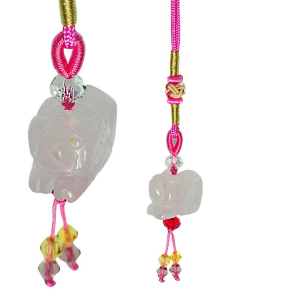 虎(粉晶)吊飾【十方】133842