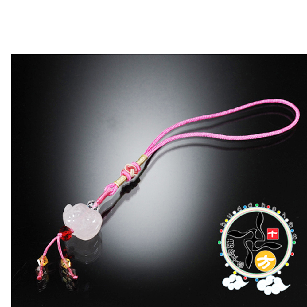  豬(粉晶)吊飾【十方】133837