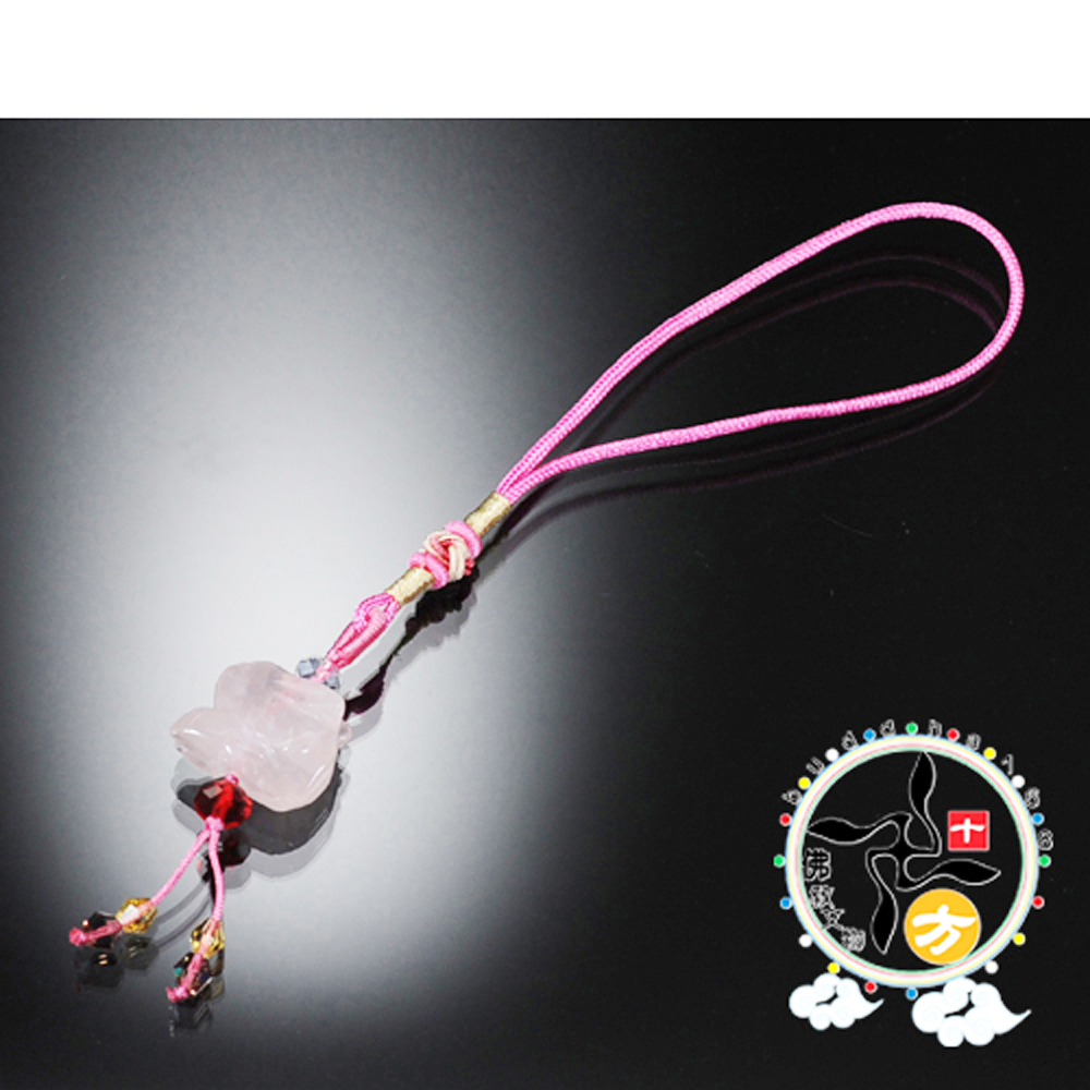 兔{粉晶}吊飾【十方】133835