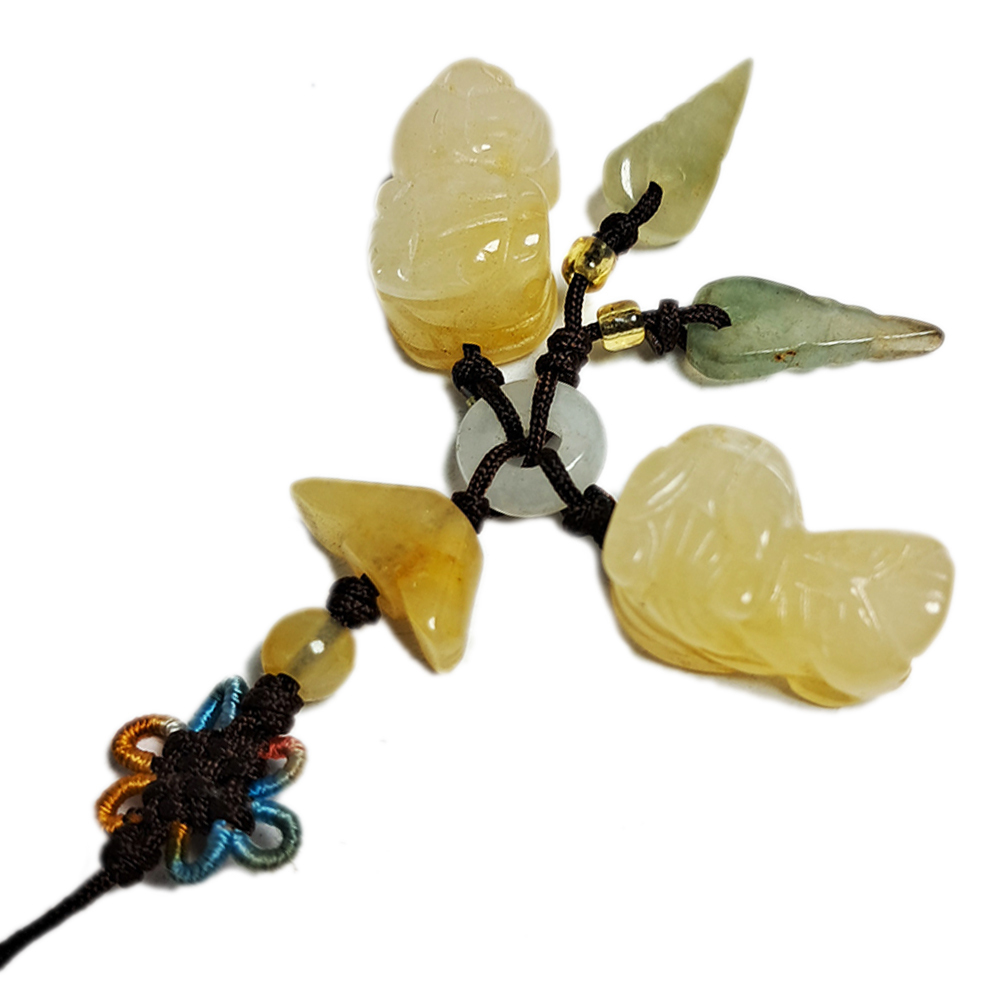 招財黃玉小貔貅旺財掛飾【十方】134116