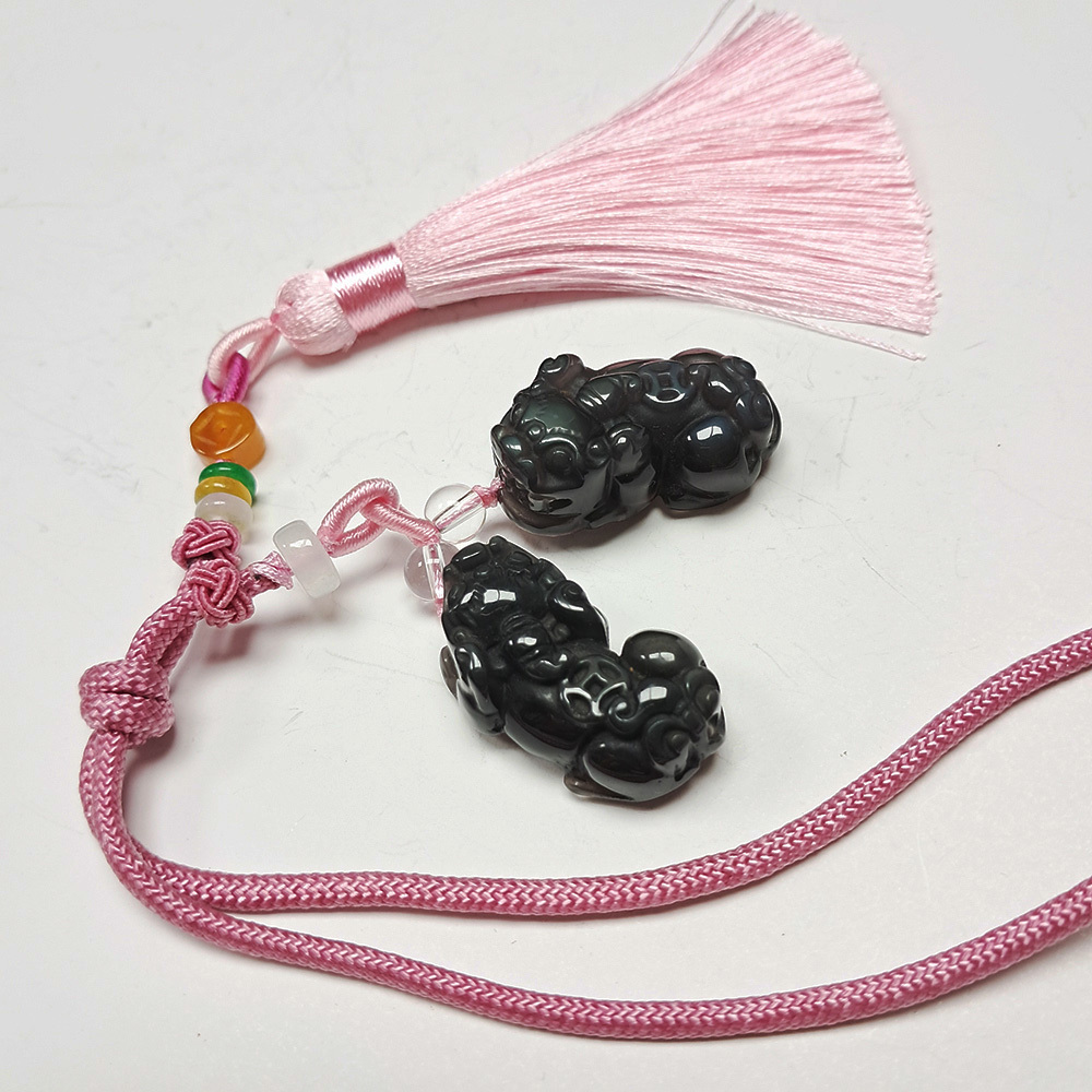 貔貅{彩虹黑曜岩}吉祥掛飾【十方】134079