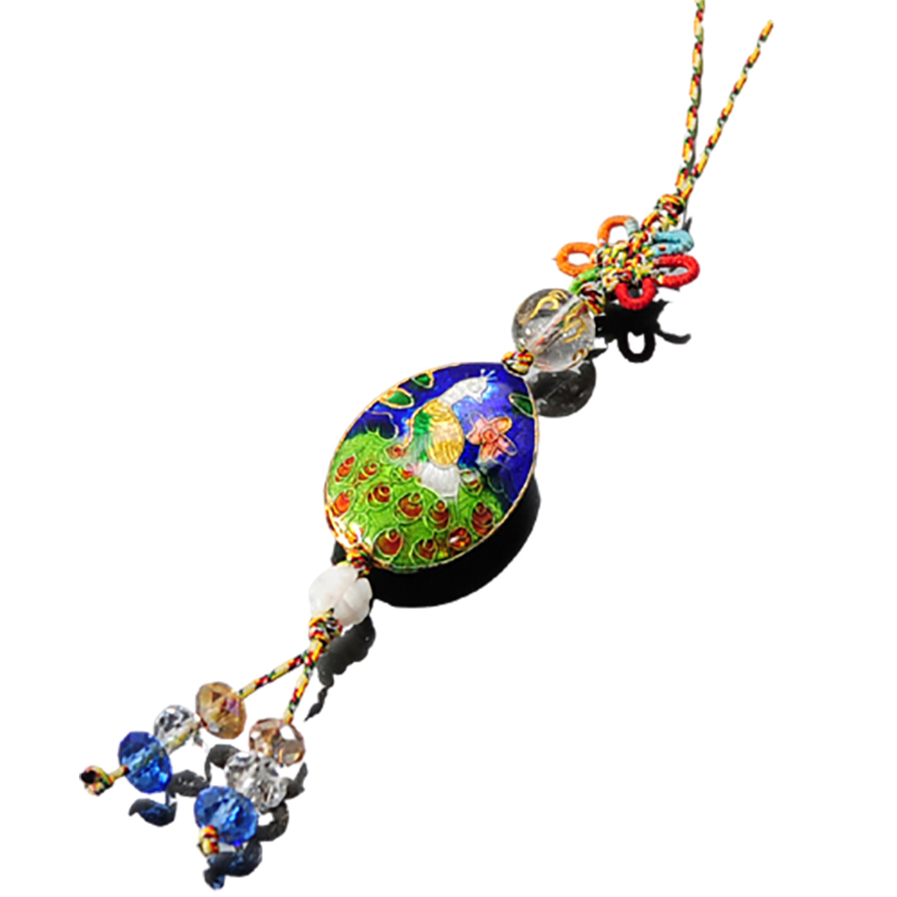 六字真言+孔雀{景泰藍}掛飾【十方】134149