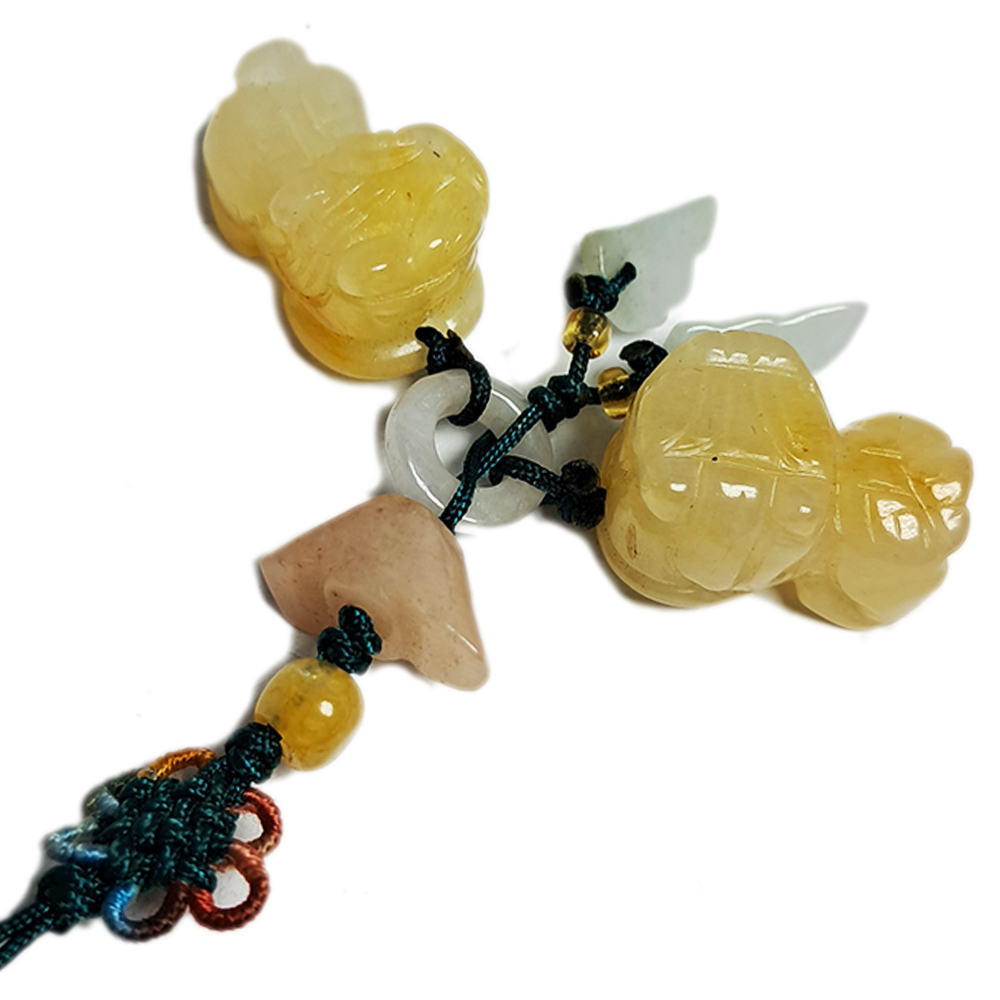 招財黃玉小貔貅旺財掛飾【十方】134110