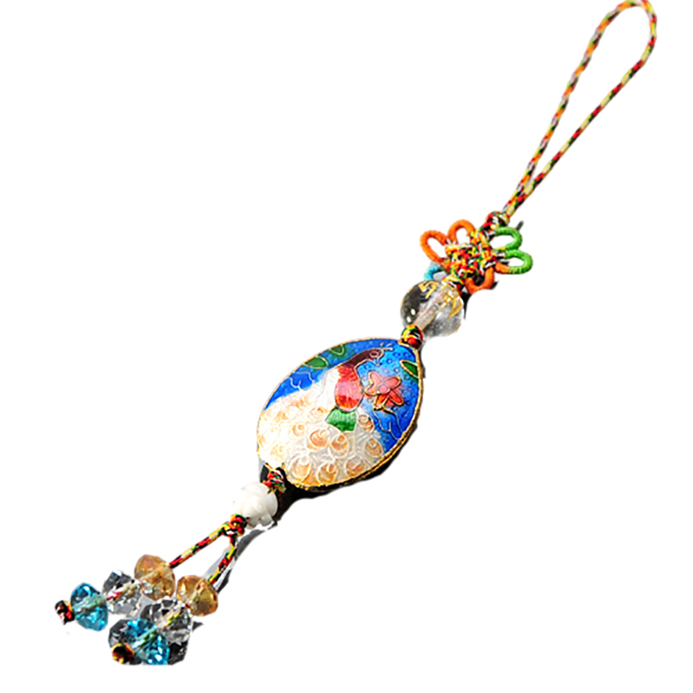 六字真言+孔雀{景泰藍}掛飾【十方】134142