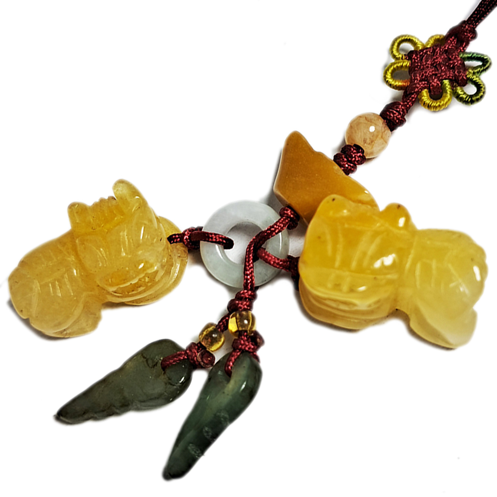 招財黃玉小貔貅旺財掛飾【十方】134114