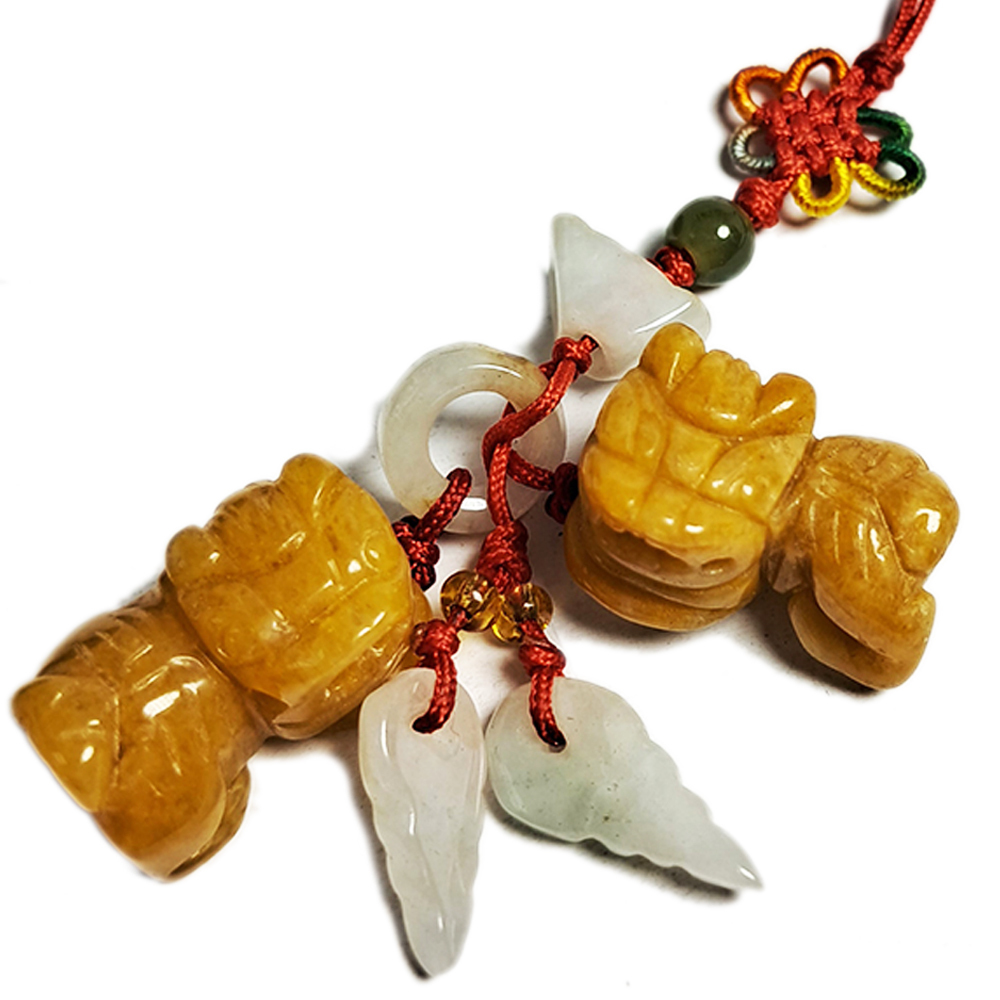 招財黃玉小貔貅旺財掛飾【十方】134113