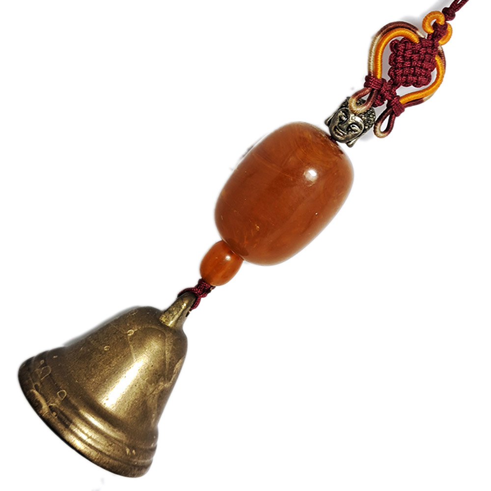 佛首(藏銀)+ 蜜納+ 銅鈴法寶掛飾【十方】135055