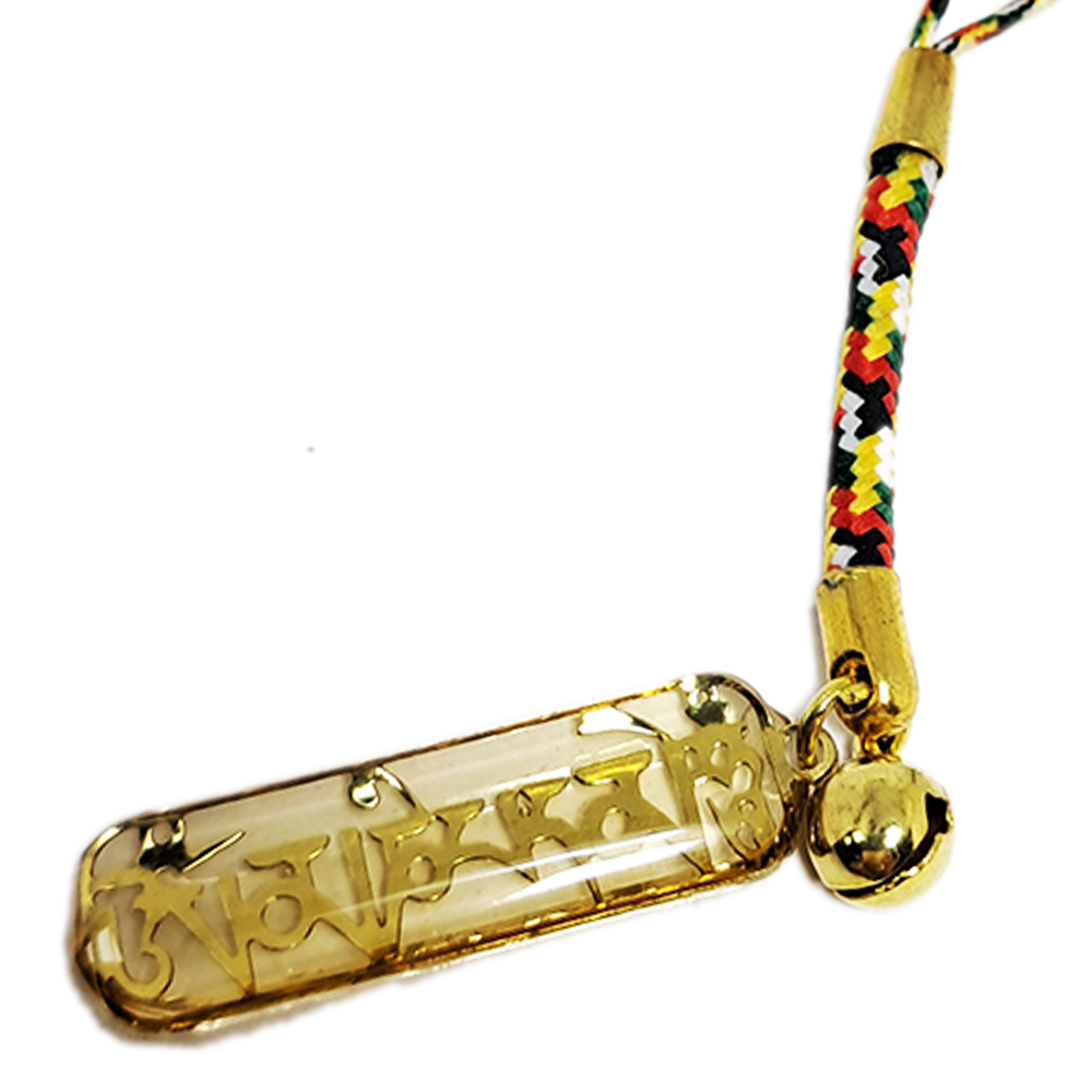 六字大明咒{金片}五色線掛飾【十方】135423