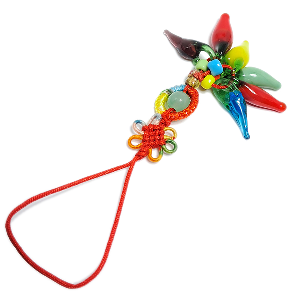 一路長紅{琉璃}平安掛飾【十方】136576