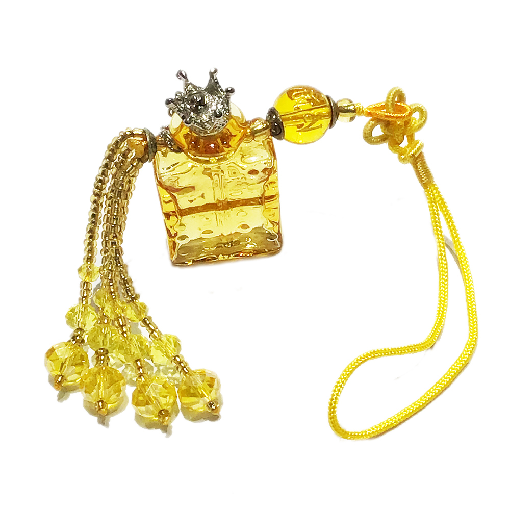 六字真言(黃晶)琉璃寶瓶法寶掛飾【十方】135858