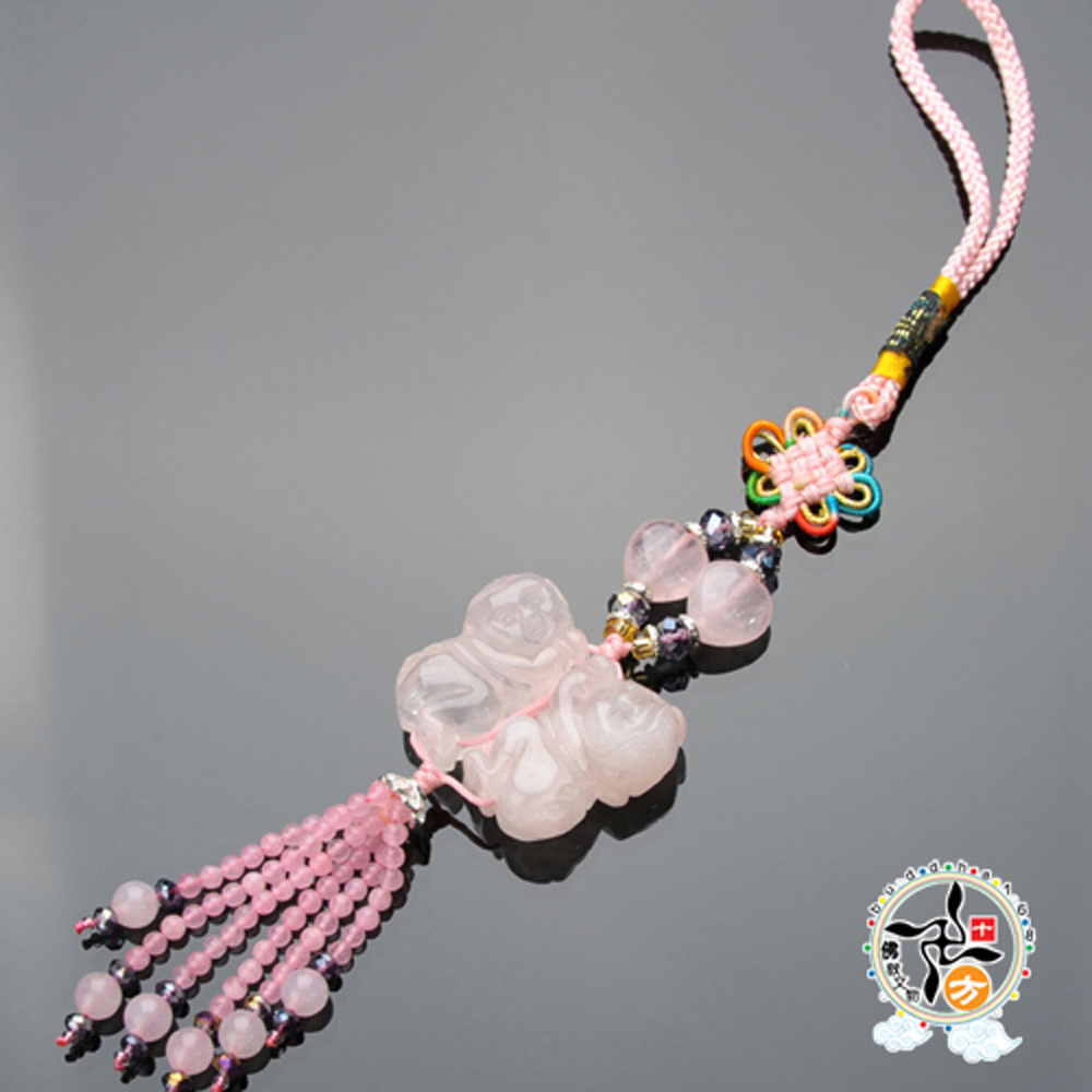 粉晶{招人緣}貴人開運掛飾【十方】136220