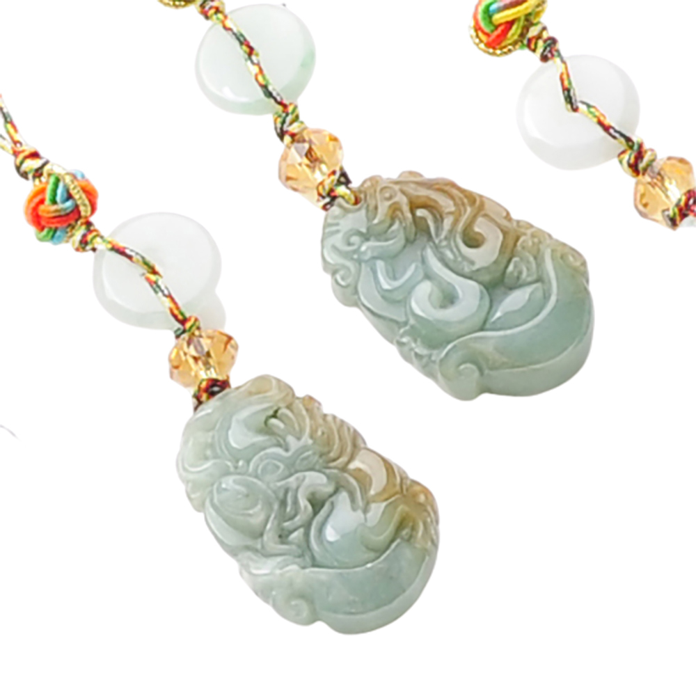 祥龍(緬甸玉)五色線掛飾【十方】136909