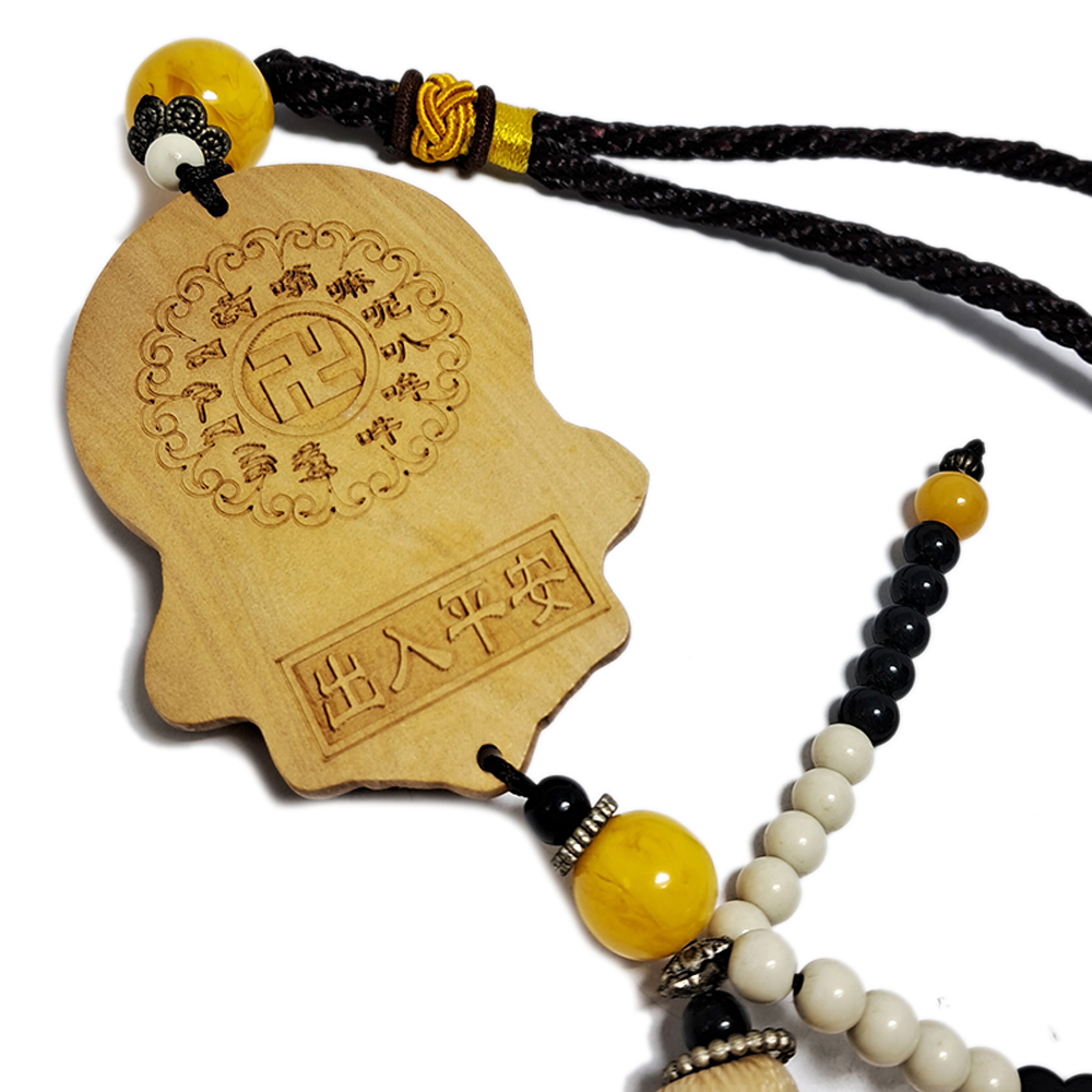 天上聖母媽祖{黃陽木}掛飾【十方】136859