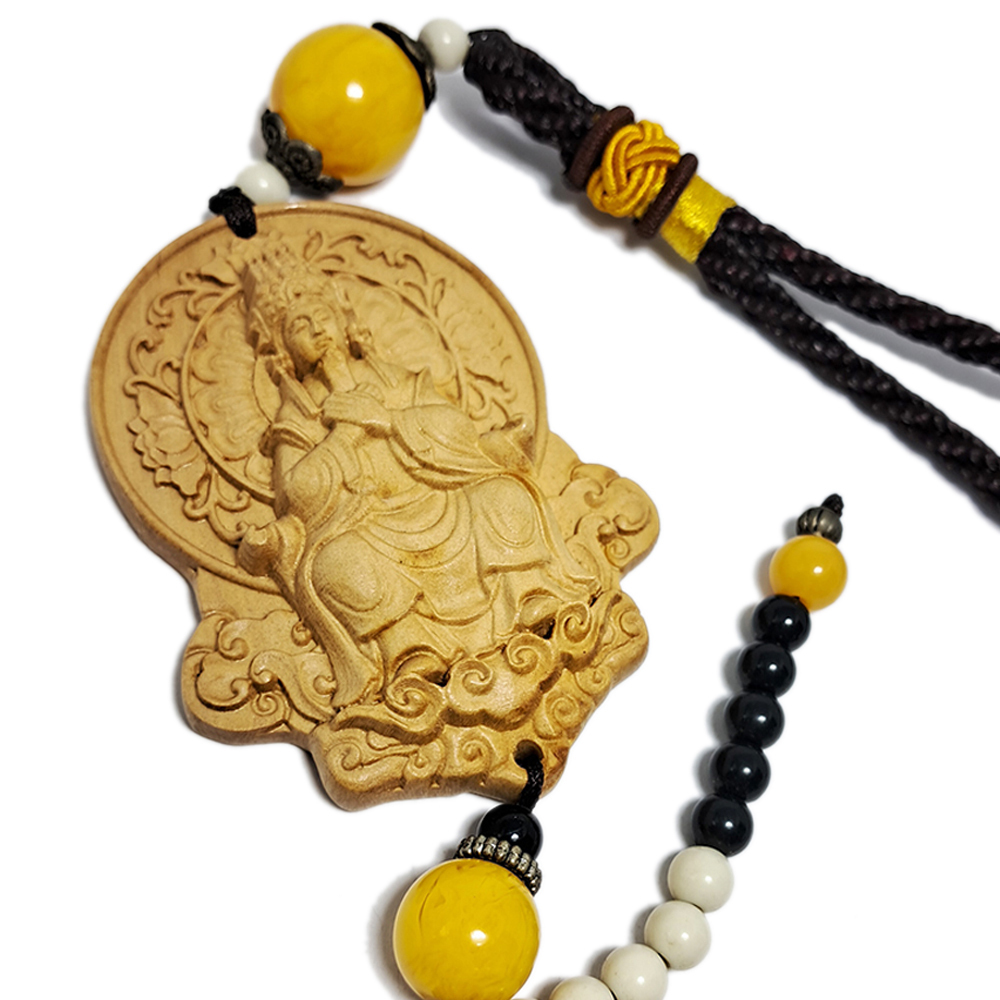 天上聖母媽祖{黃陽木}掛飾【十方】136859