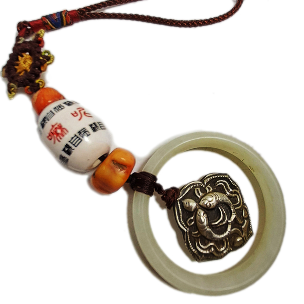 雙魚+玉環平安掛飾【十方】137878