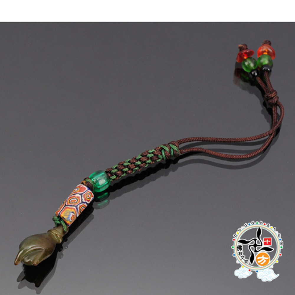 玉佛手+琉璃掛飾【十方】137751