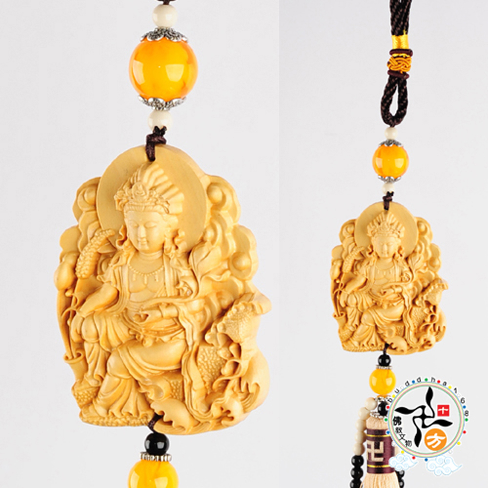 自在觀音{黃陽木}掛飾【十方】137464