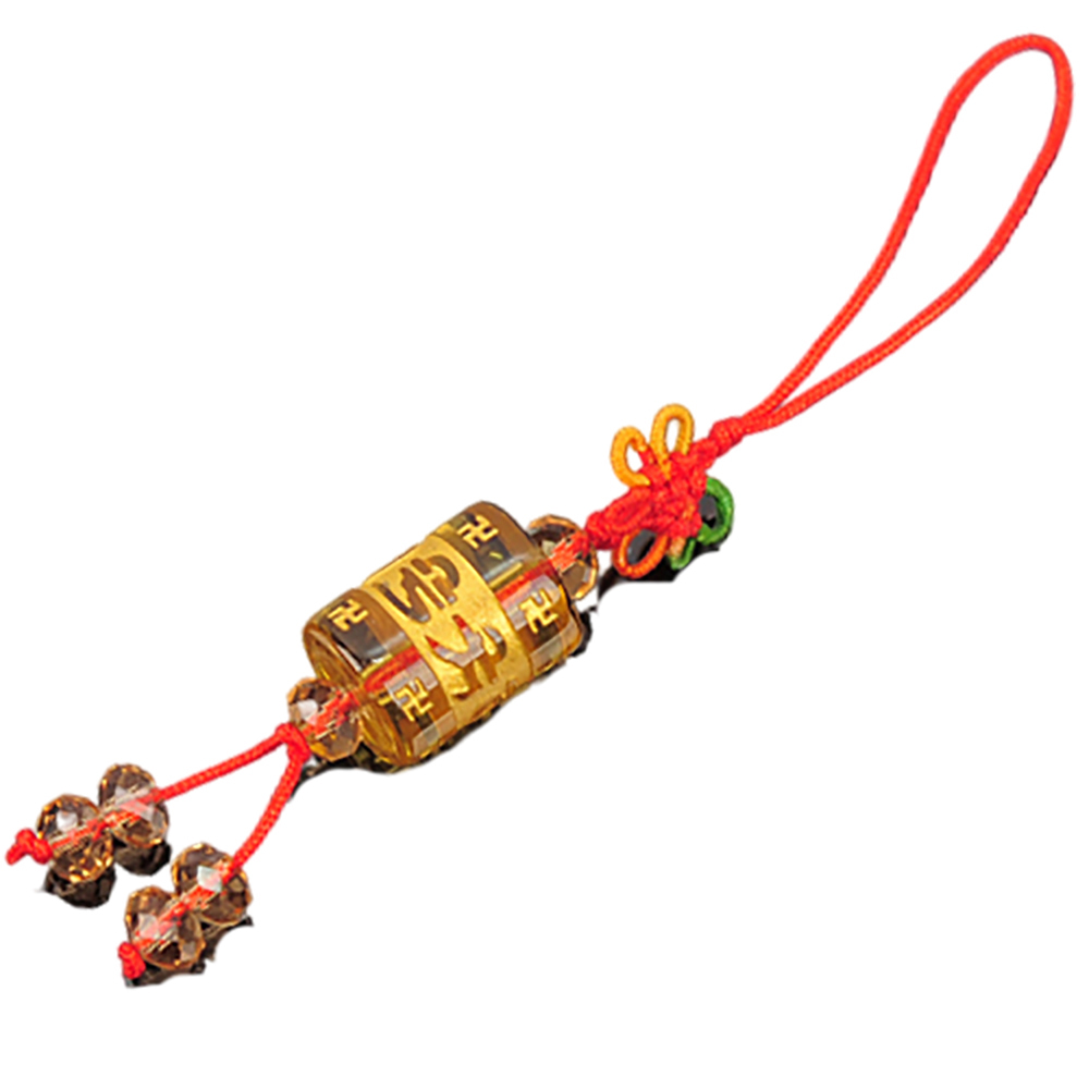 六字真言(黃晶)轉經輪吊飾【十方】139140