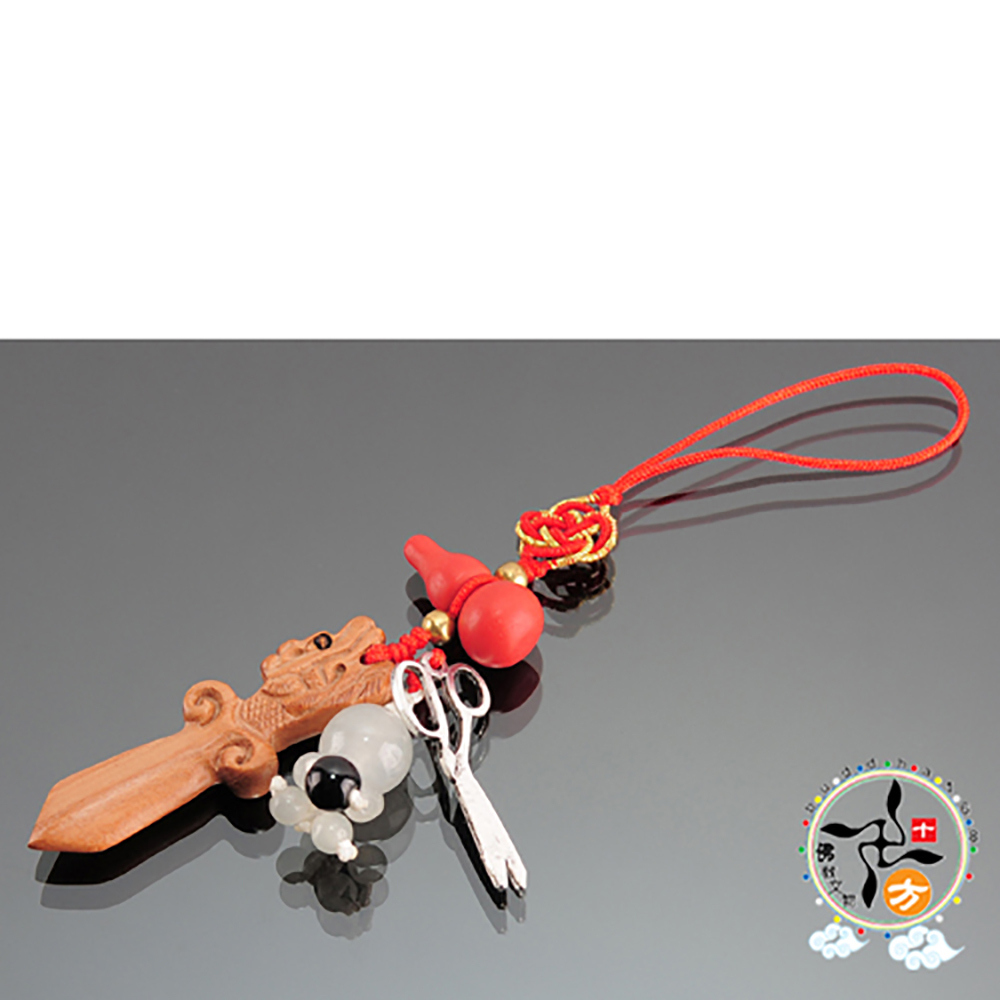 斬小人剪後靈吊飾(白)【十方】139404