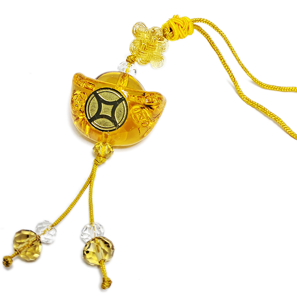 招財進寶元寶吉祥琉璃掛飾【十方】139291