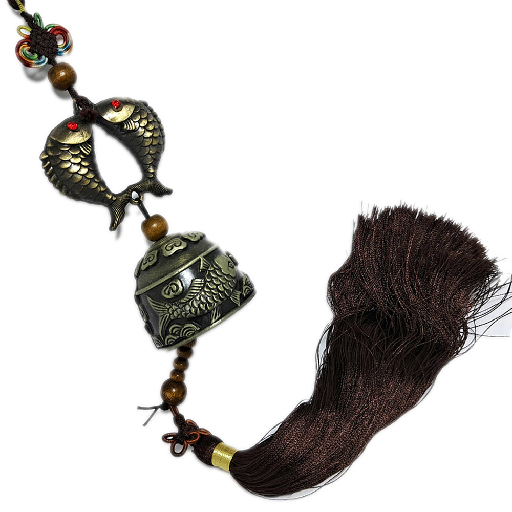 吉祥雙魚銅鈴法寶掛飾【十方】138427