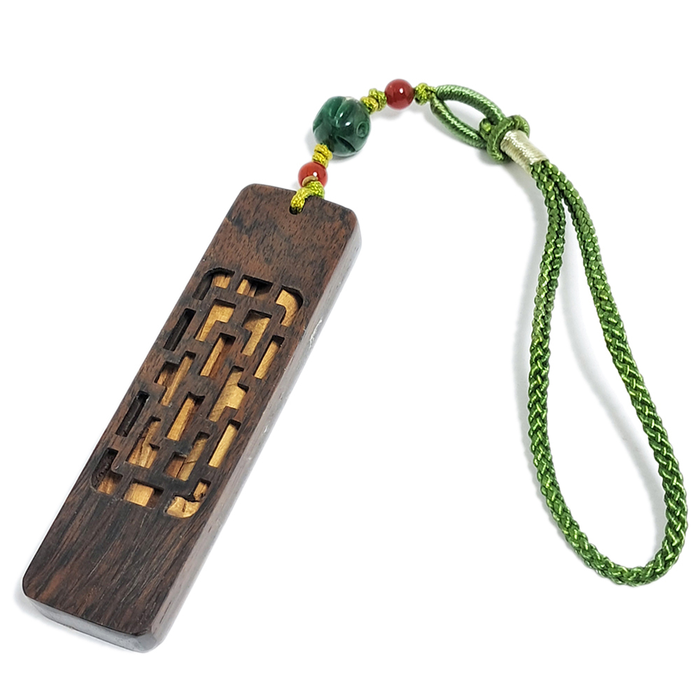 老山檀{手工紫檀木盒}掛飾【十方】140135