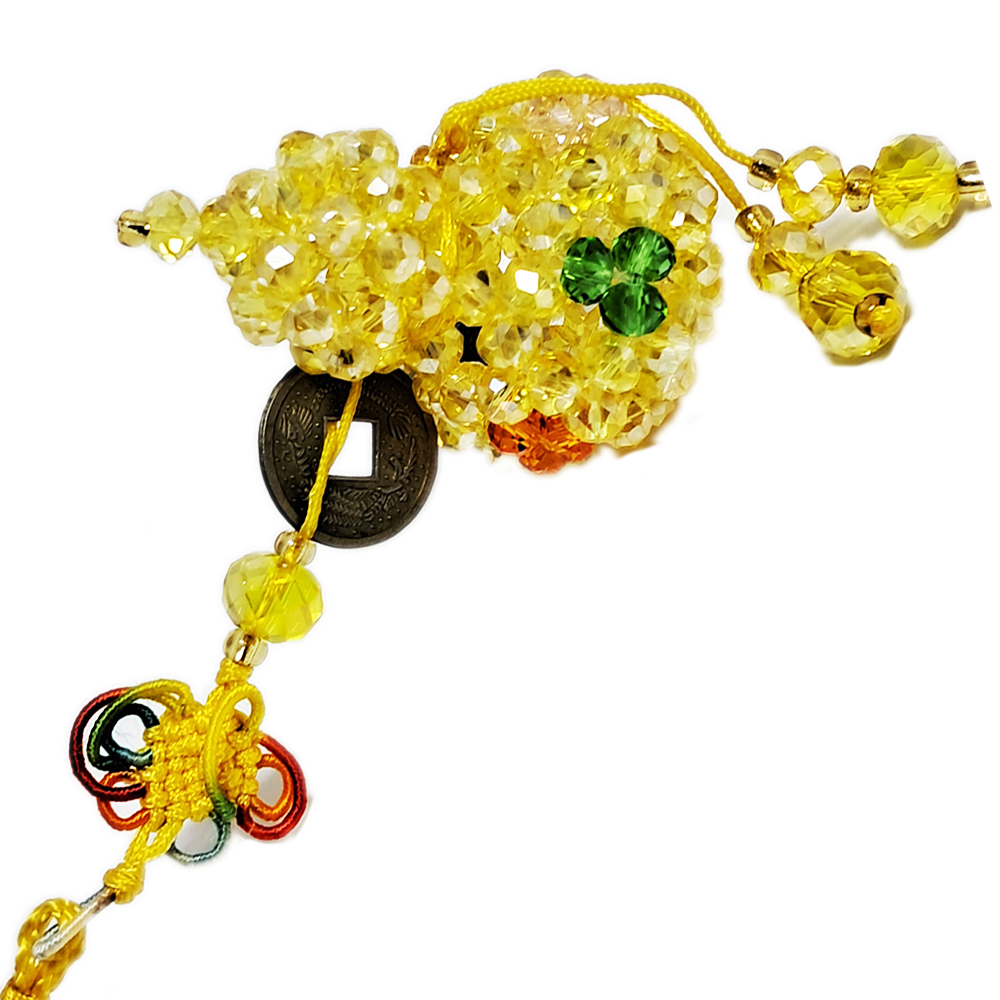 五帝錢+葫蘆水晶鑽掛飾【十方】139954