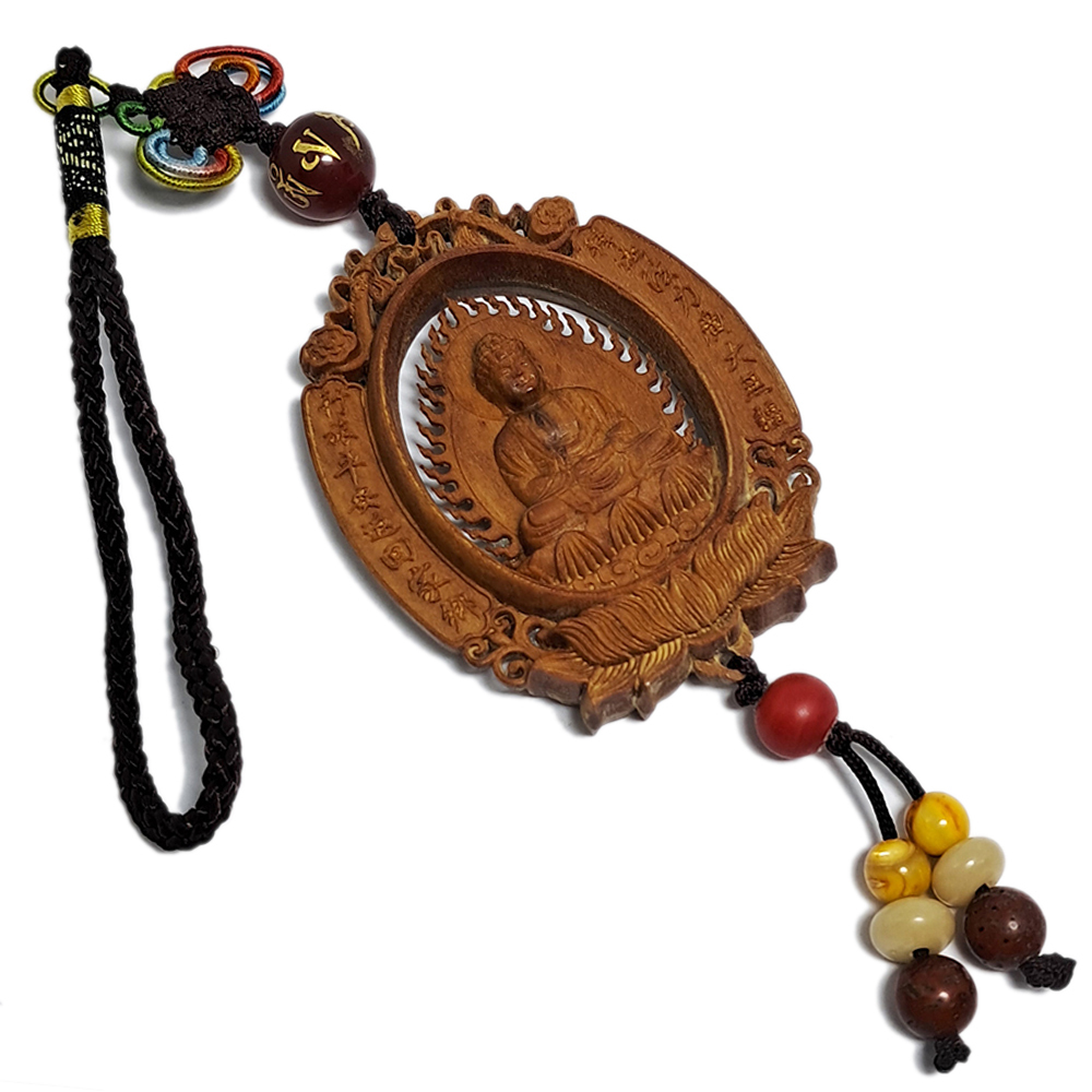 阿彌陀佛&觀音{檀香}掛飾【十方】140372