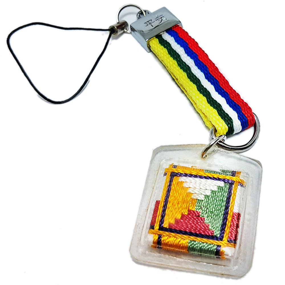 蓮花生大士咒輪+五色繩掛飾【十方】140352