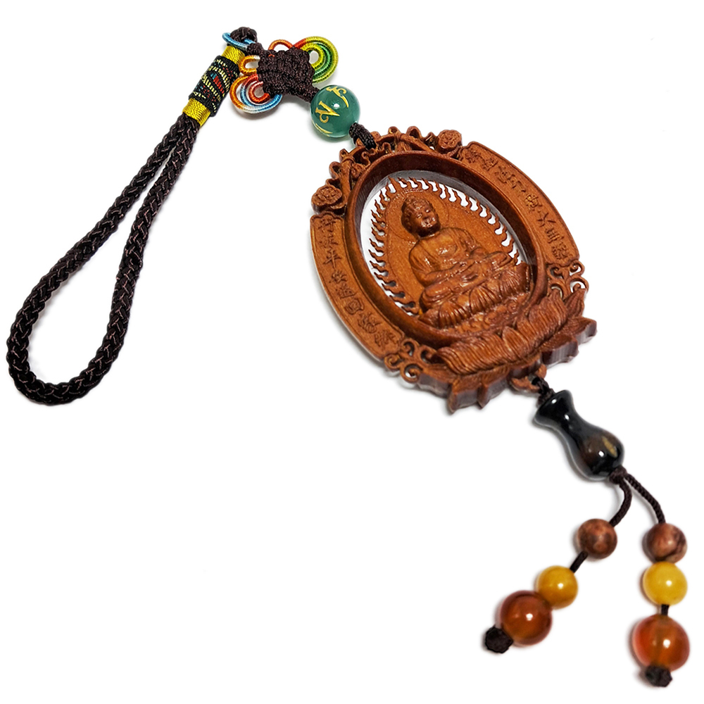 阿彌陀佛&觀音{檀香}掛飾【十方】140373