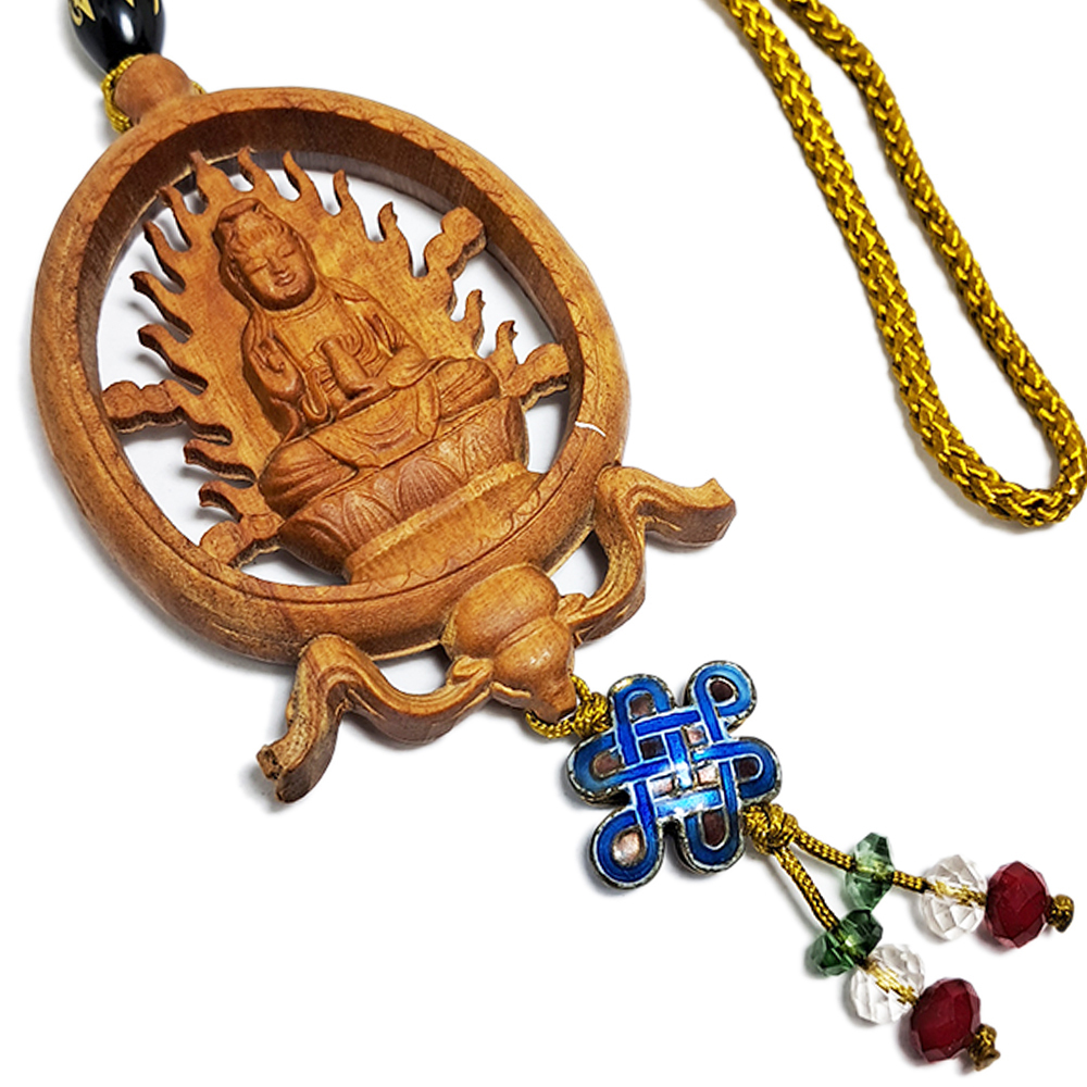 彌陀佛&觀音{檀香}掛飾【十方】140413