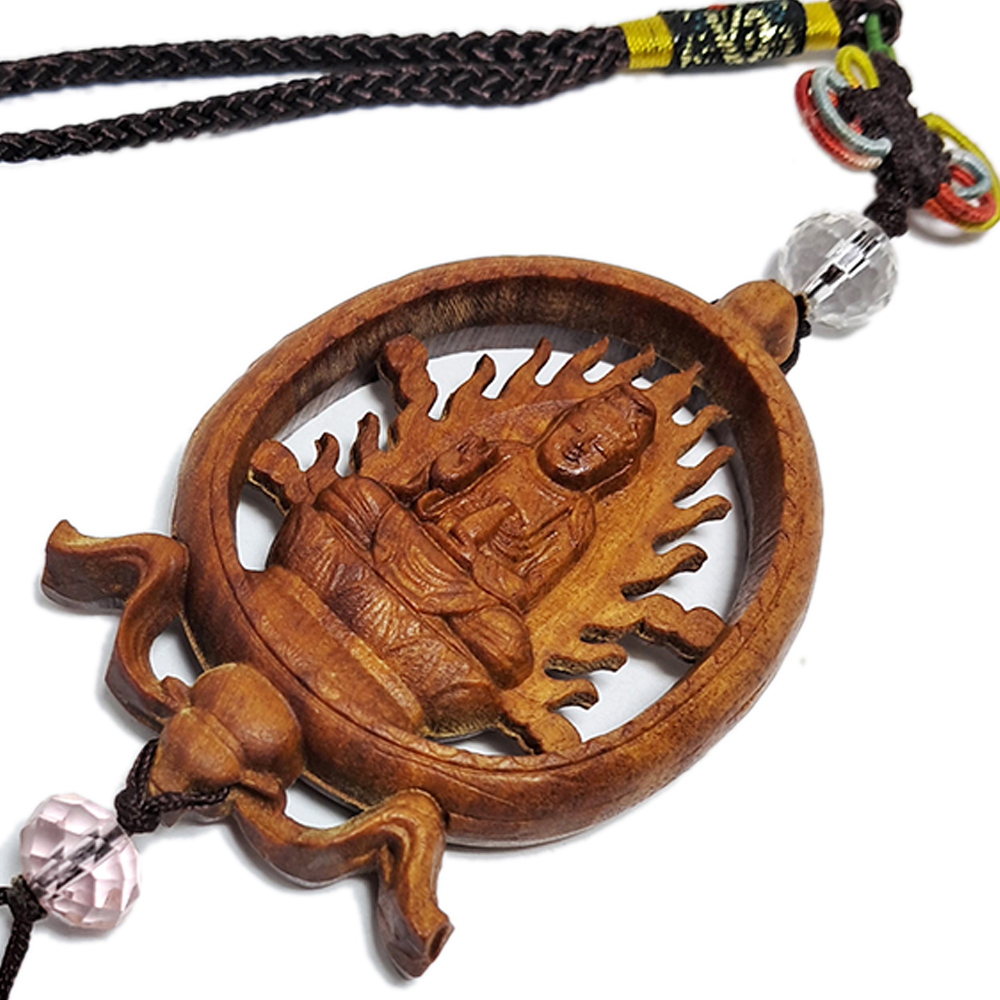 彌陀佛&觀音{檀香}掛飾【十方】140430