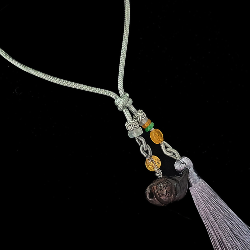 南瓜壺黑檀木雕掛飾【十方】141036