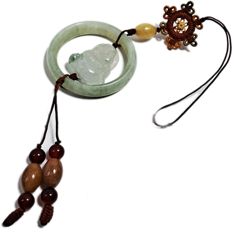 玉彌勒玉環平安掛飾【十方】140498