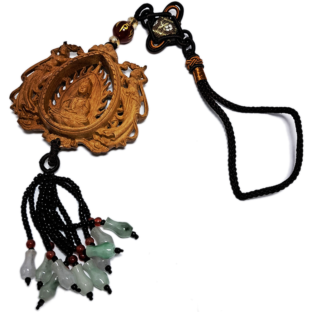 地藏菩薩&觀音&飛天女{檀香}掛飾【十方】140747