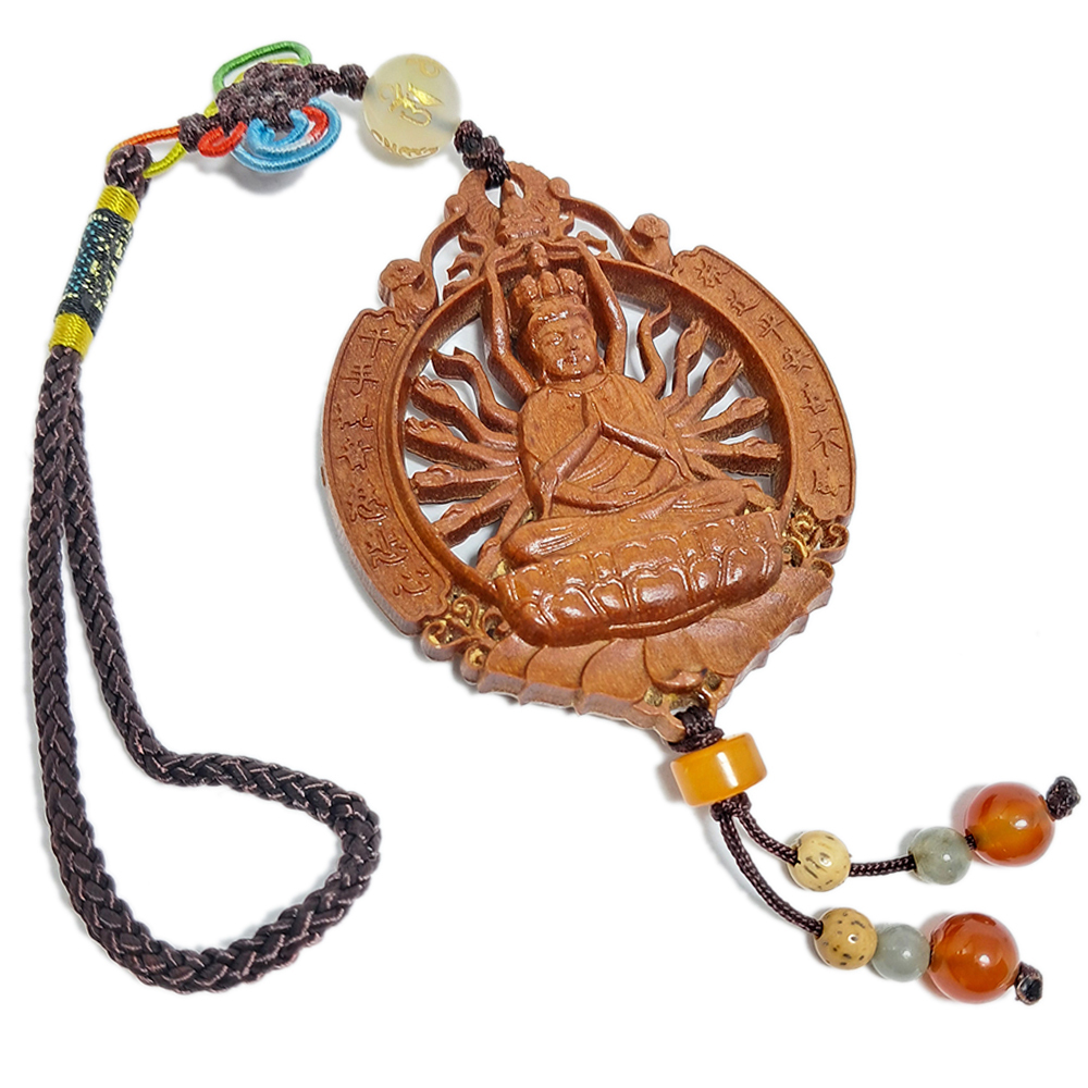 千手觀音 {檀香}掛飾【十方】140750