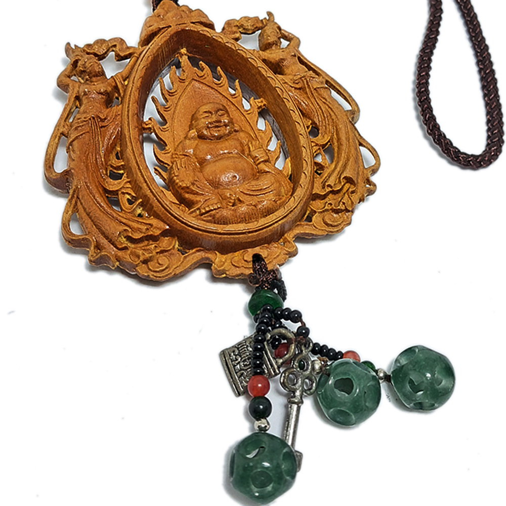 彌勒佛&佛陀 &飛天女{檀香}掛飾【十方】140744