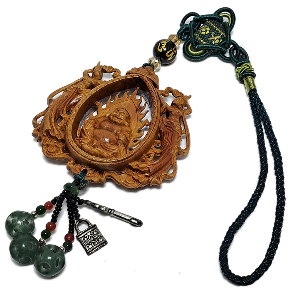 彌勒佛&觀音&飛天女{檀香}掛飾【十方】140746