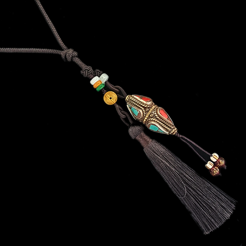 金剛杵藏式手工銅珠法寶掛飾【十方】141261