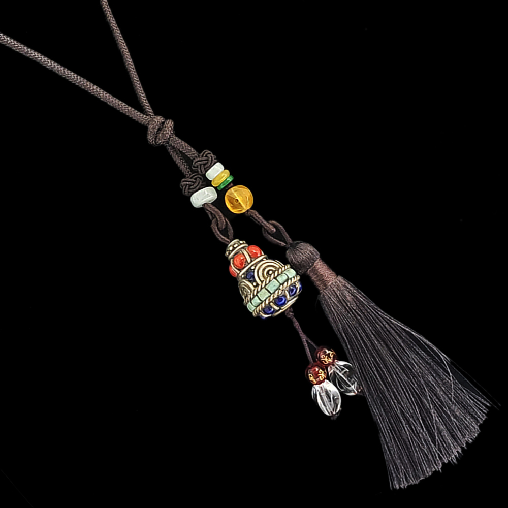 寶瓶 藏式 手工銅珠吉祥掛飾【十方】141251