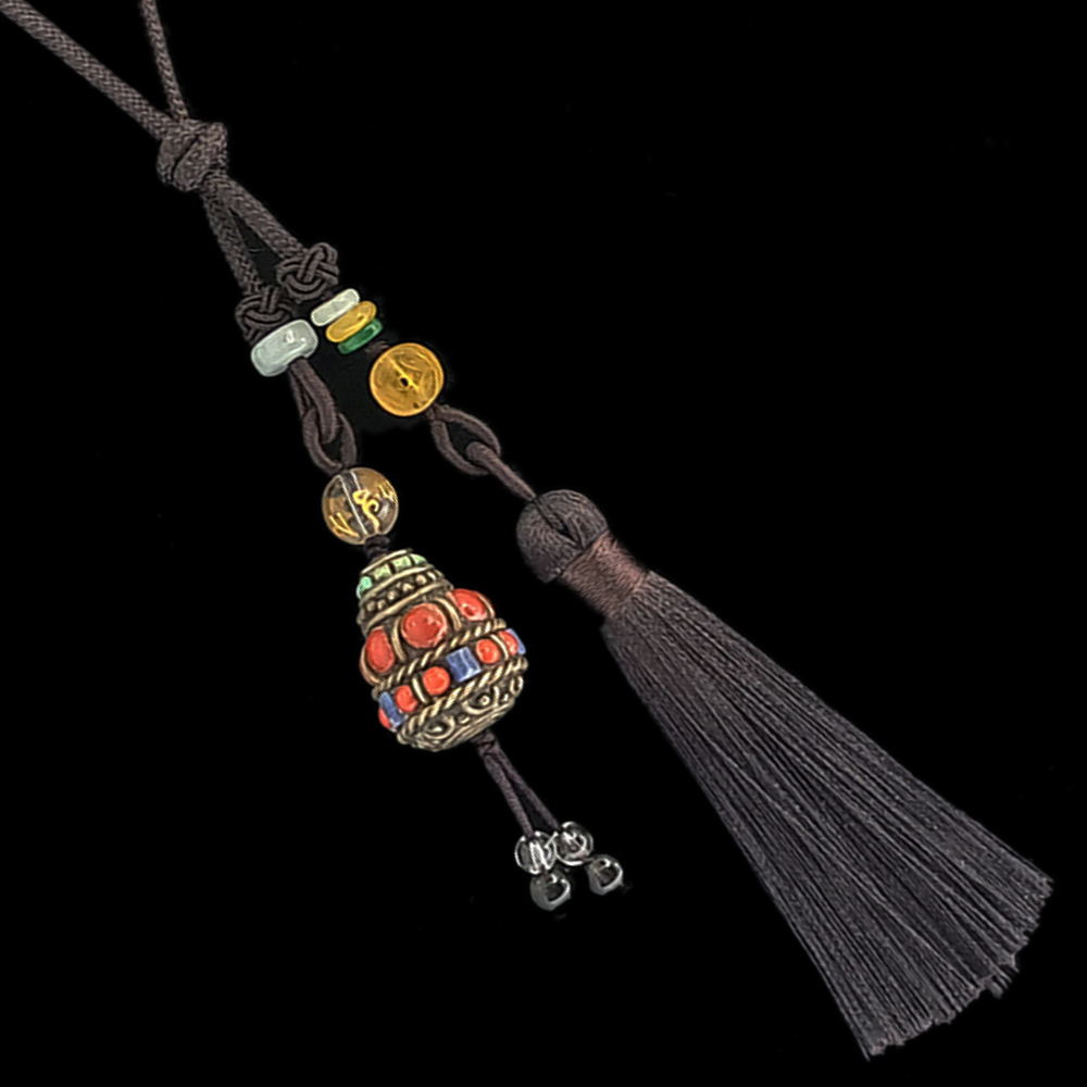 寶瓶藏式 手工銅珠吉祥掛飾【十方】141263