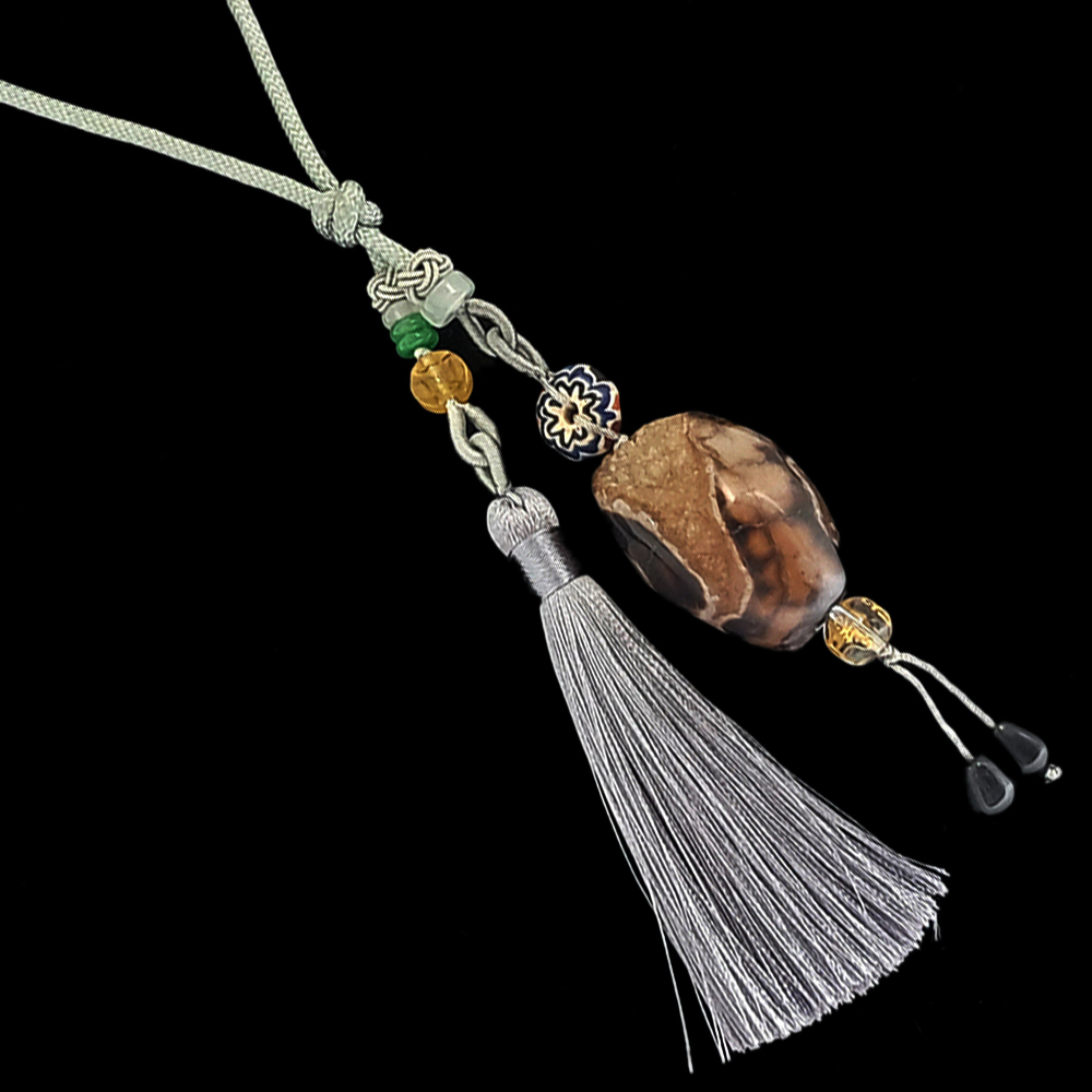 玉髓水晶老礦吉祥掛飾【十方】141711