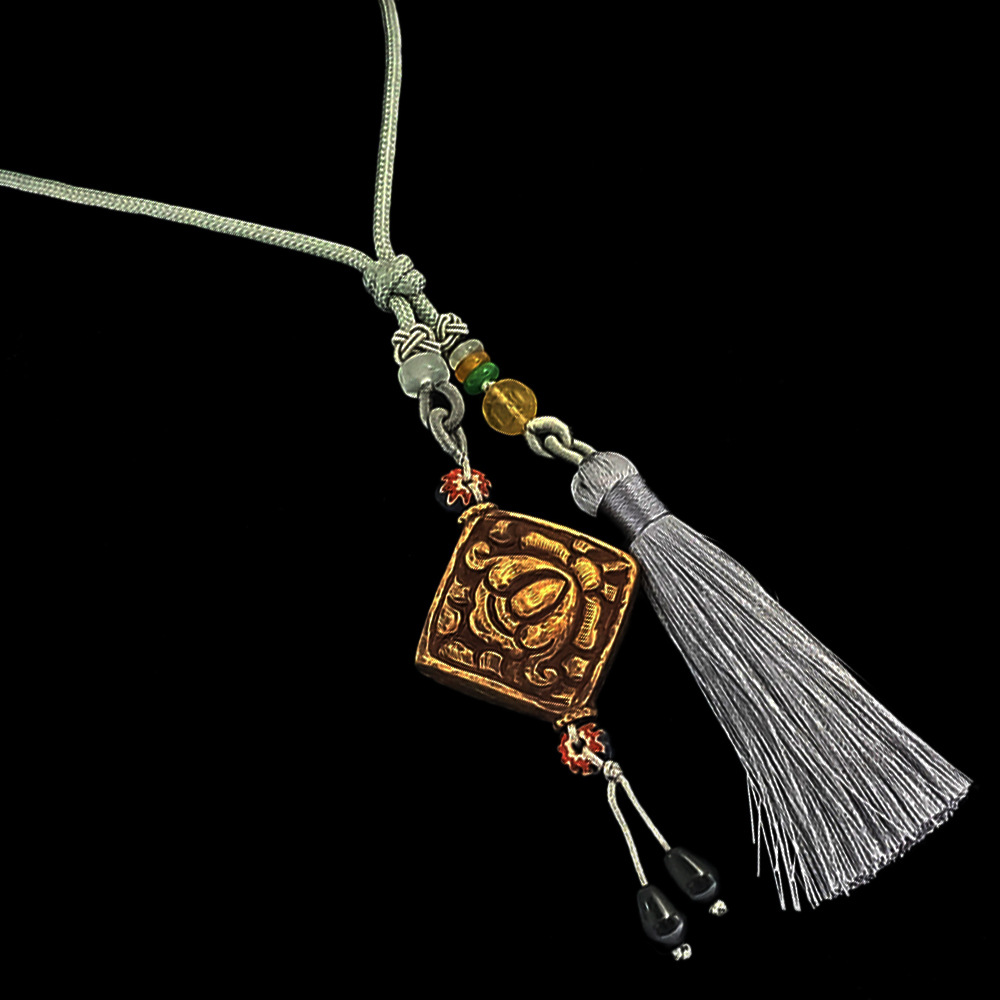 蓮花藏式四方手工銅珠吉祥掛飾【十方】141255