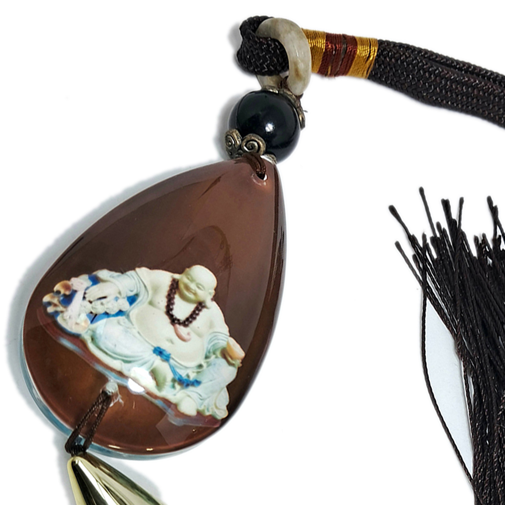 彌勒佛{琉璃水晶}掛飾【十方】141060