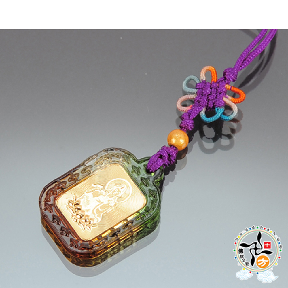 觀音{金箔}琉璃掛飾【十方】142044