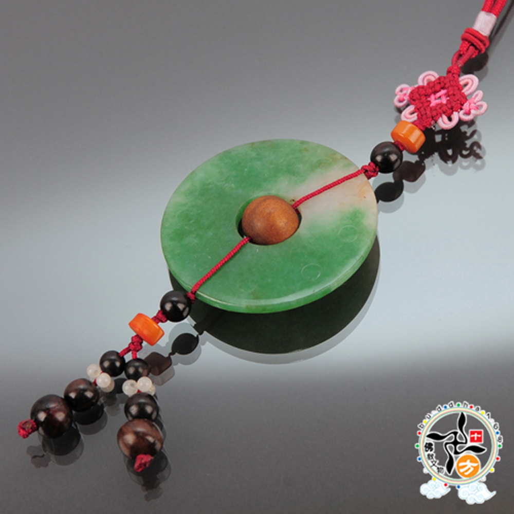 鳳凰大陸玉平安扣掛飾【十方】141071