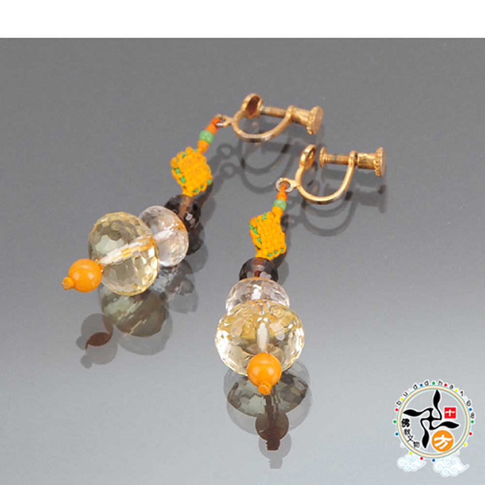 黃晶耳環【十方】142048