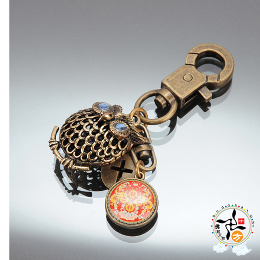 十字杵+貓頭鷹鎖圈【十方】142053