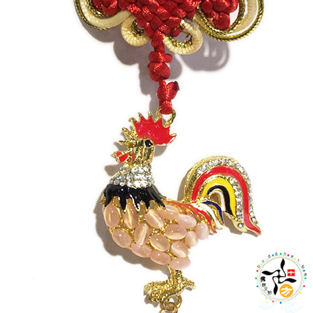 金雞獨立鑲寶石吉祥掛飾【十方】142621