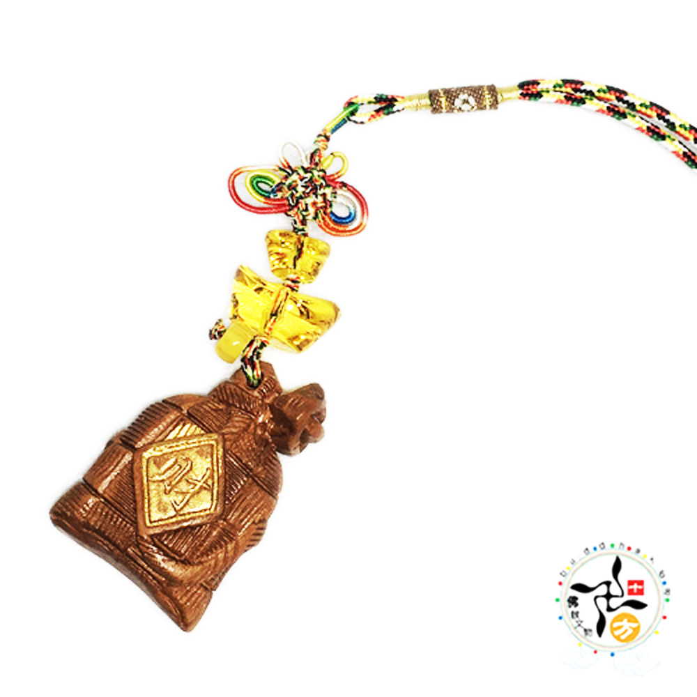 金元寶+福袋(棗木)五色線掛飾【十方】143303
